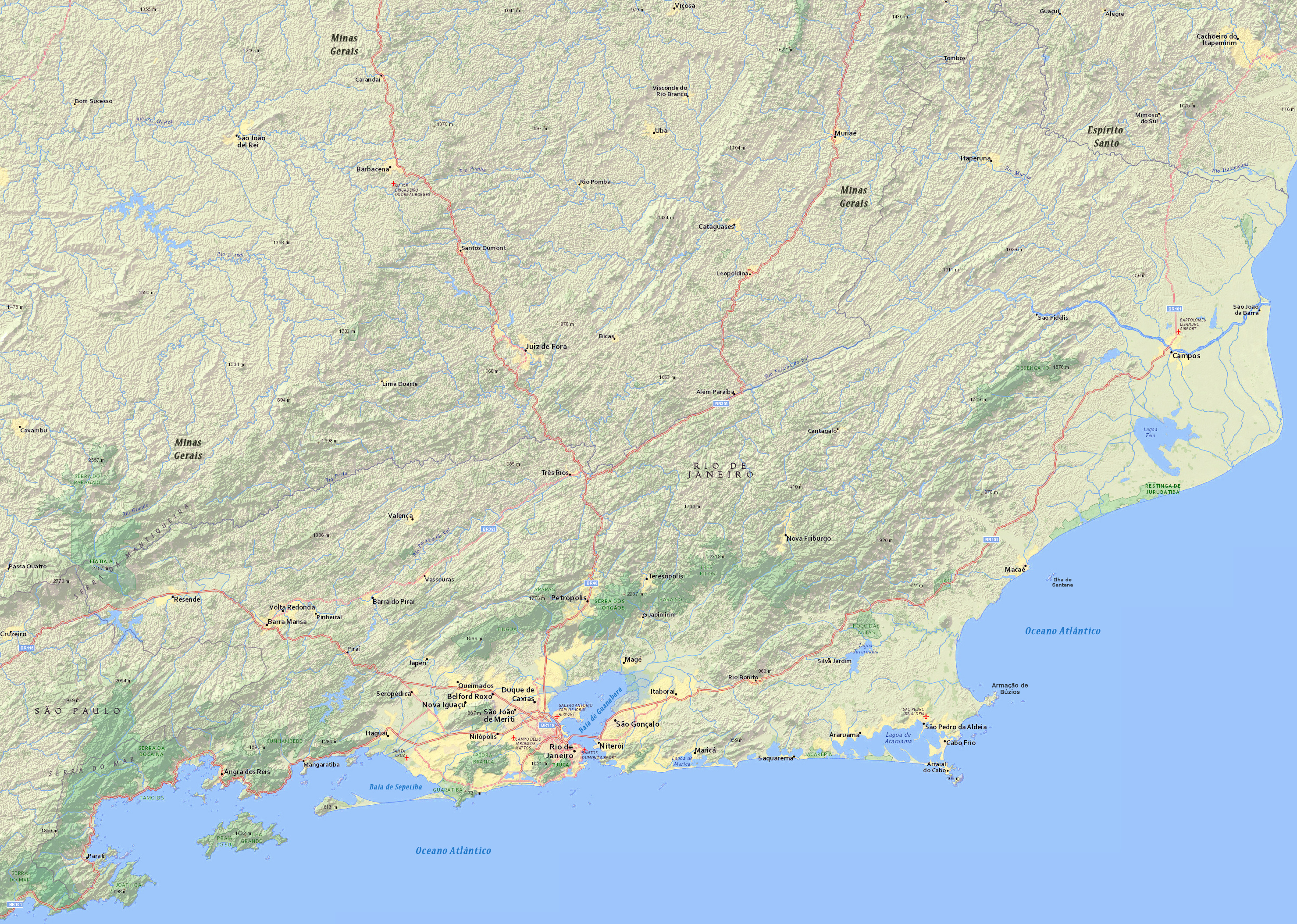 Mapa do Rio de Janeiro