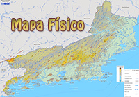 Mapa Fisico RJ